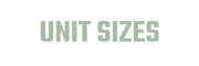 UNIT SIZES